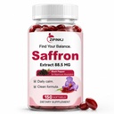 Saffron Supplements 88.5mg, Saffron Extract Softgels for Daily Mood, Calm & Stress Support, Non-GMO, Gluten Free, 150 Softgels, 75-Day Supply