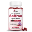 Saffron Supplements 88.5mg, Saffron Extract Softgels for Daily Mood, Calm & Stress Support, Non-GMO, Gluten Free, 300 Softgels, 150-Day Supply