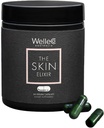 WelleCo The Skin Elixir Greens Power Capsules with Zinc, Turmeric, 基本皮肤食品, 支持凝胶形成, Gluten Free & Vegan Glowing 皮肤补充, 坚固性和弹性, 60 Capsules
