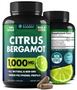 Citrus Bergamot 抽取 1000 mg - Citrus Bergamot 心脏、免疫系统支持和健康老龄化补充剂 - 纯洁,Vegan Bergamot Capsules