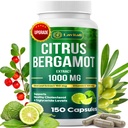 25x Concentrated Citrus Bergamot Extract Capsules, 150 Veggie Capsules, Citrus Bergamot 1000mg Capsules, Non-GMO, Gluten-Free, All Natural, Vegetarian Capsules