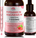 甘油酸钾补充剂,甘油酸镁液滴,甘油酸镁1000mg,阿斯瓦甘达,辛克,支持Clam和支持免疫系统(Strawberry,2 FL.OZ.)