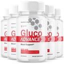 (5 Pack) Gluco Advance Capsules, Official GlucoAdvance Supplement Pills with All Natural Ingredients, Advanced Formula Supplement with Maximum Strength Support Vitamins for Women & Men (300 Capsules)