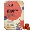 PYM 关注 Chews 支持普罗切斯,聚焦与生产力,20 Counter QQ 518mg L-Carnitine,54mg Tyrosine,11mg L-Taurine, Cafeine-Free QQ全自然摩德靴子 在美国制造