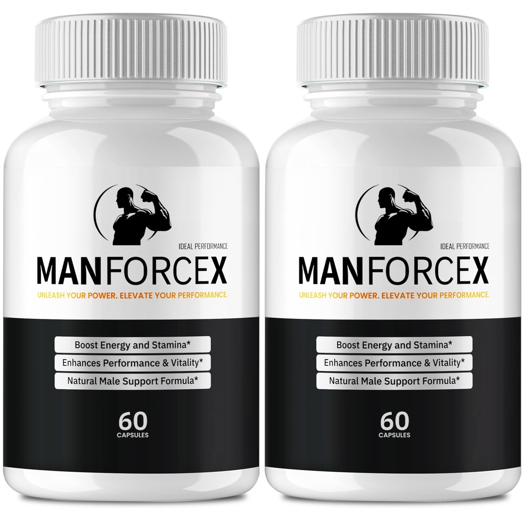 ManForceX Supplement for Men Capsules, Advanced ManForce X Natural Pills - Maximum Strength, All Natural Performance, Stamina & Energy Support, ManForceX Overall Health Support Reviews (2 Pack)