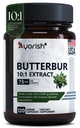 Butterbur Capsules 75mg 120 Count 10:1 Extract Herbal Supplement Plant Based Vegan Non GMO Dietary Supplement with Root Extract