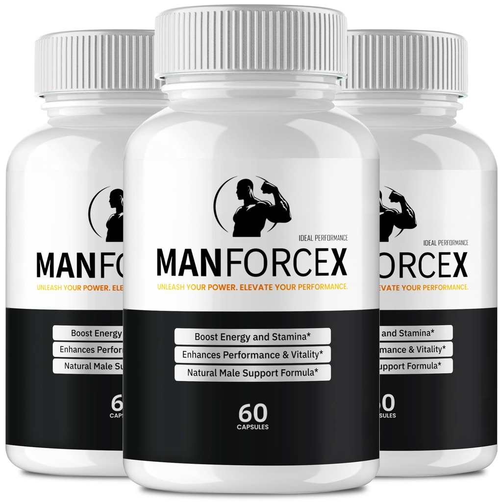 ManForceX Supplement for Men Capsules, Advanced ManForce X Natural Pills - Maximum Strength, All Natural Performance, Stamina & Energy Support, ManForceX Overall Health Support Reviews (3 Pack)