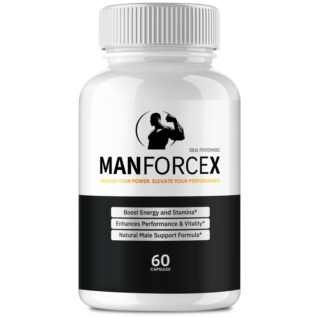 ManForceX Supplement for Men Capsules, Advanced ManForce X Natural Pills - Maximum Strength, All Natural Performance, Stamina & Energy Support, ManForceX Overall Health Support Reviews (60 Capsules)