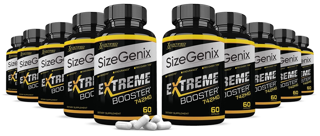 (10 Pack) Sizegenix 742mg All Natural Advanced Men's Health Formula 600 Capsules