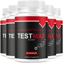 (5 Pack) Test Max Capsules - Official Test Max Pills Supplement Support Premium for Men, All Natural TestMax Maximum Strenght Multivitamin Pills Advanced Formula, 300 Capsules for 5 Months