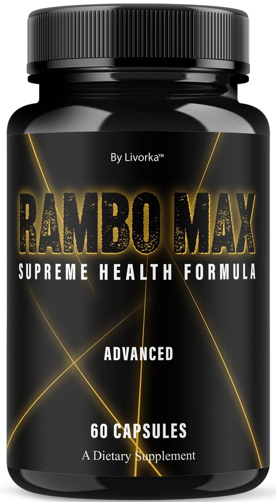 Rambo Max Pills - Official Rambo Max Advanced Premium Supplement Support Capsules - Maximum Strength, All Natural Formula for Overall Health & Wellness Reviews, 60 Capsules for 1 Month