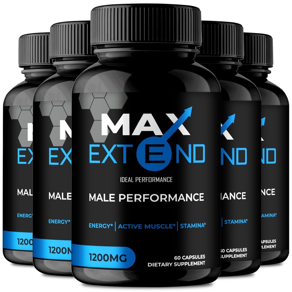Max Extend Supplement Capsules, Advanced MaxExtend Natural Pills, Maximum Strength, All Natural Performance, Stamina & Energy Support, MaxExtend Overall Health & Wellness Support Reviews (5 Pack)