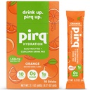 Pirq Hydration - Orange - Hydration Powder Packets | Electrolyte Drink Mix | Curcumin | B Vitamins | Zero Sugar | Keto Friendly | 10 Sticks