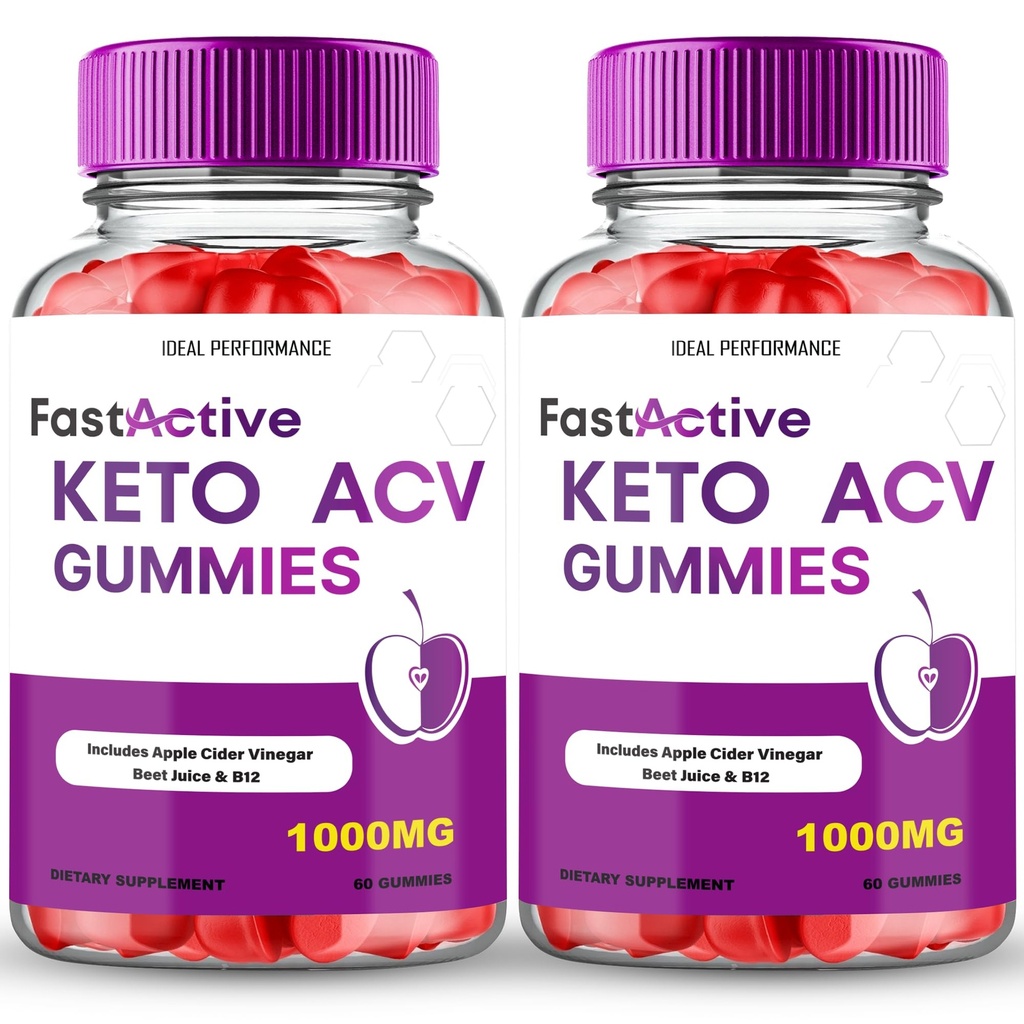 Fast Active Keto + Gummies, Fast Active Keto ACV Keto Supplement Gummies - Maximum Strength, All Natural Support Formula FastActive Keto+ACV Advanced Formula, FastActive Keto Gummy Reviews (2 Pack)