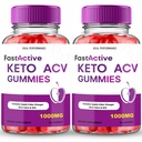 Fast Active Keto + Gummies, Fast Active Keto ACV Keto Supplement Gummies - Maximum Strength, All Natural Support Formula FastActive Keto+ACV Advanced Formula, FastActive Keto Gummy Reviews (2 Pack)