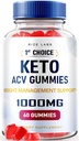 1st Choice Keto ACV Gummies for Advanced Weight Loss, All Natural Apple Cider Vinegar Keto Supplement, Extreme 2000mg Keto+ACV Gummy (60 Gummies)