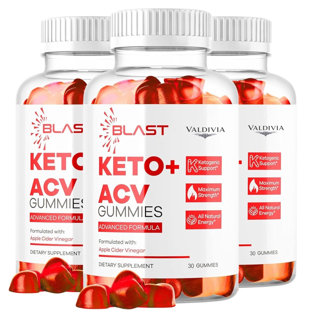 (3 Pack) Blast Keto ACV Gummies - Official Blast Keto ACV Advanced Premium Vitamin Gummys, Blast Keto All Natural Apple Cider Vinegar Formula, BlastKeto ACV Review, 90 Gummies for 3 Months