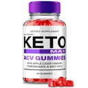 Keto Max ACV Gummies, Official Keto Max ACV Supplement Gummies - Maximum Strength, Keto+ ACV Gummys, All Natural Support Formula Keto+ACV Advanced Formula, KetoMax Gummy Reviews (1 Pack)
