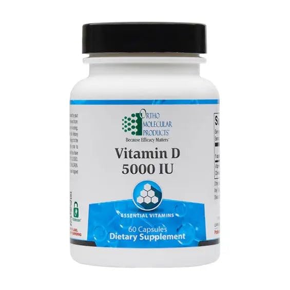 Ortho Molecular - Vitamin D, 5000 iu - 60 Capsules