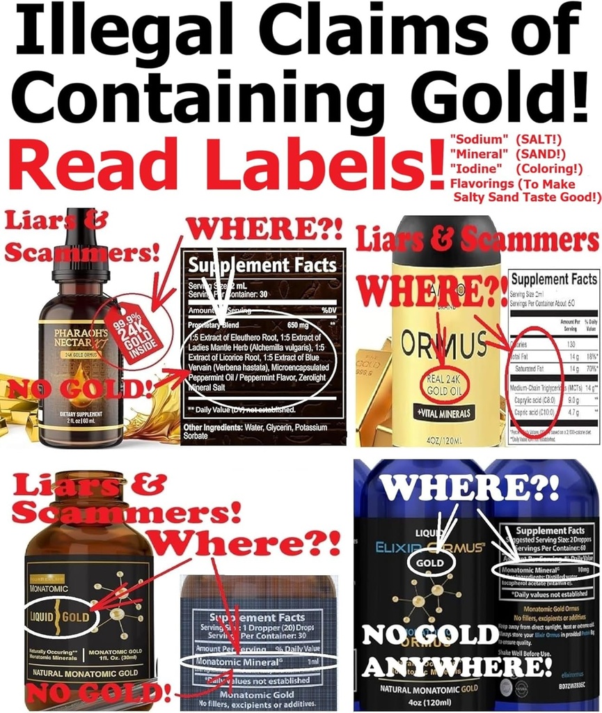 EnerGold® Monoatomic Gold/ORMUS: World's ONLY Pure-G O L D! Deflect Radiation, EMFs, & Low-Energy Frequencies; Repair DNA, Pineal Gland, & All Tissues of The Body; Energize Your Aura & Chakras,...