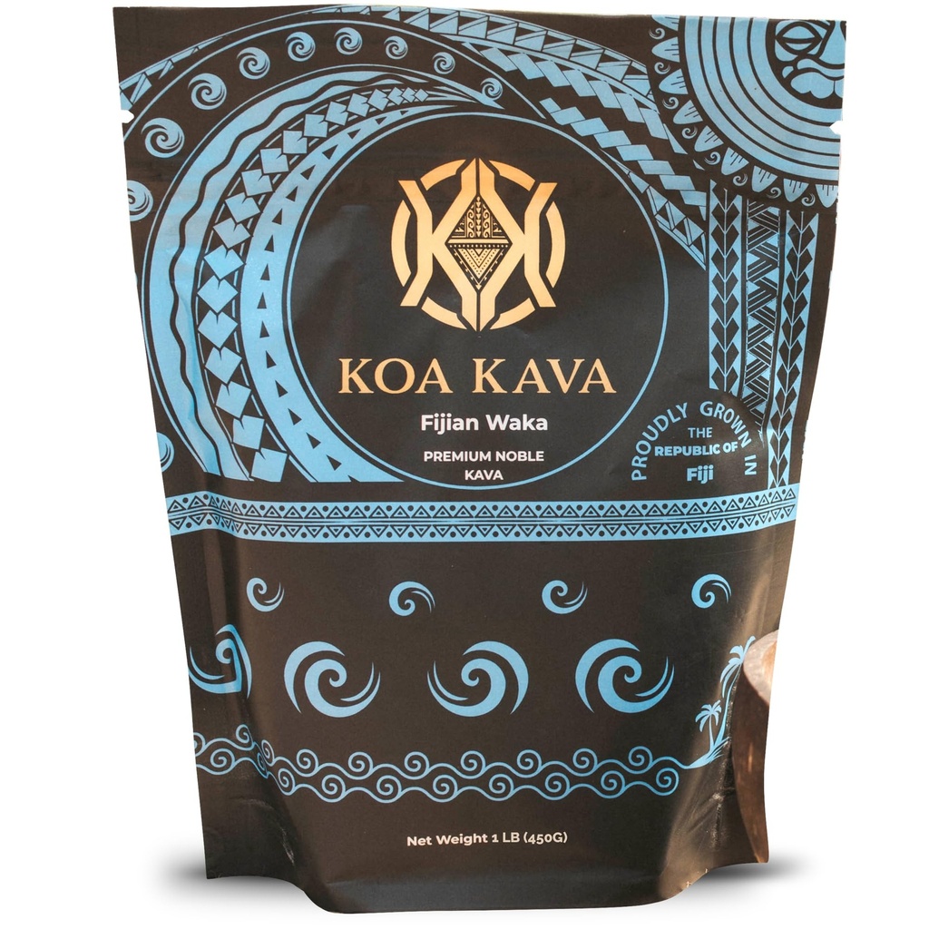 Koa Kava 斐济 卡瓦粉 - Premium Noble Waka Kava 茶叶由斐济萨武萨武的横向卡瓦根制成。