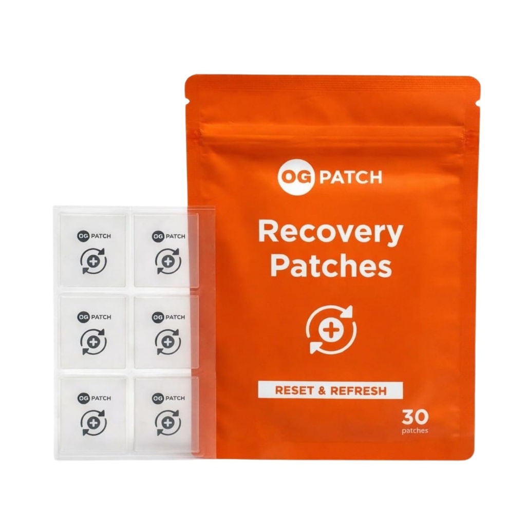 Recovery Transdermal Patches — Reset & Refresh Wellness Formula for Morning Recovery & Daily Rebalance — Ideal for Long Nights & Social Events (30 Count)