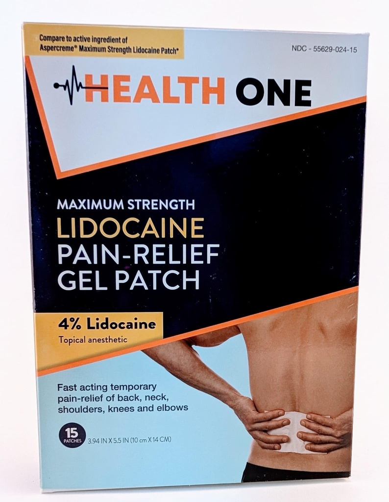 Maximum Strength Lidocaine Pain Relieving Gel Patch – 4% Lidocaine