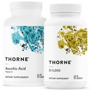 THORNE - Immune & Wellness Support Bundle - Asorbic Acid & Vitamin D-5000 - 抗氧化剂和免疫功能 - 60 services