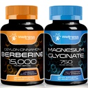 Berberine 补充剂 1500mg - Liposomal Berberine 与锡兰锡桂 → 甘化镁 Capsules - 750mg - 镁 补充剂 高吸收剂