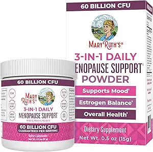 玛丽鲁斯组织 3-in-1 女性更年期 Probiouse for Women 临床测试 女性更年期补充 激素支持和雌激素补充 女性 6亿 CPU = Allergen Free = 0.5 oz