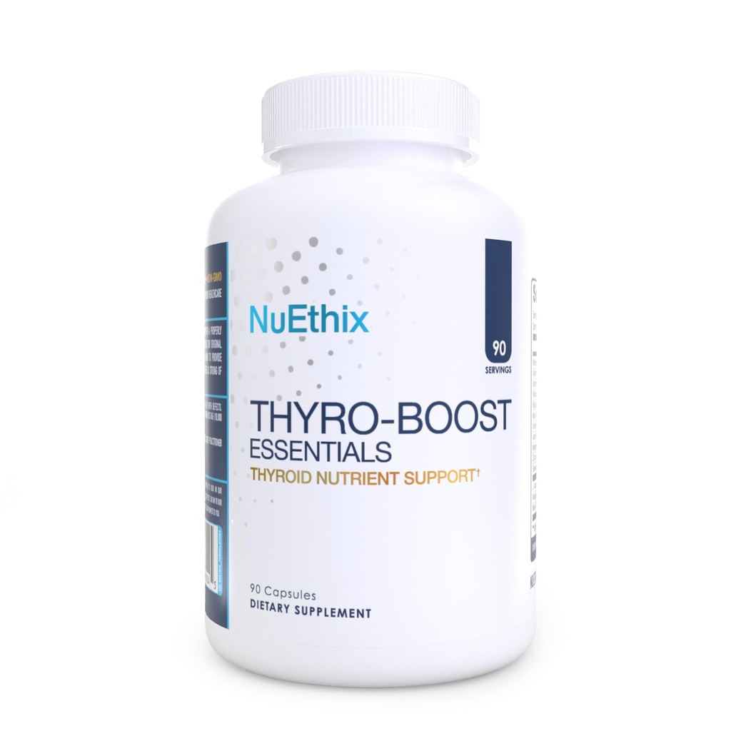 NuEthix 配方 Thyro-Boost 基本原理,用于协助优化甲状腺功能的非Glandula 支持,90 Capsules