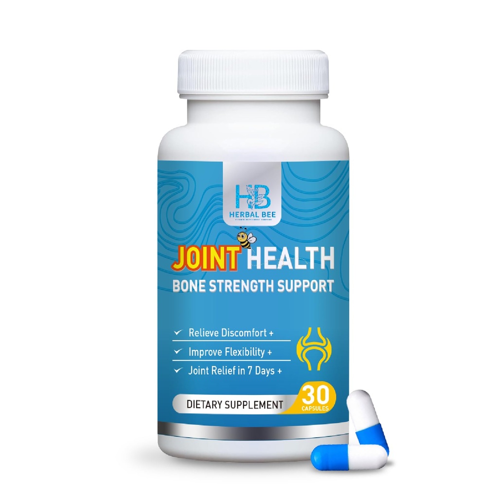 Joint Health Supplement – Advanced Turmeric, Boswellia & Resveratrol Formula with Hyaluronic Acid & Collagen – Joint Relief Support, Flexibility, Mobility & Bone Strength | 30 Capsules