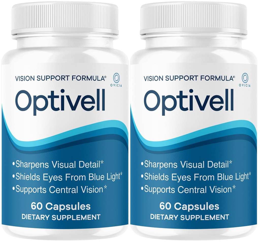 (2 Pack) Optivell Eye Capsules - Official Optivell Advanced Premium Formula Pills Support Maximum Strength, All Natural Ingredients Vitamins for Overall Health & Wellness, 120 Capsules for 2 Months