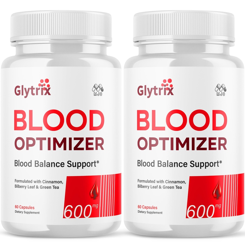 (2 Pack) Glytrix Capsules, Official Glytrix Blood Support Pills with All Natural Ingredients, Advanced Health and Wellness Formula Supplement Pills with Maximum Strength Multivitamins (120 Capsules)