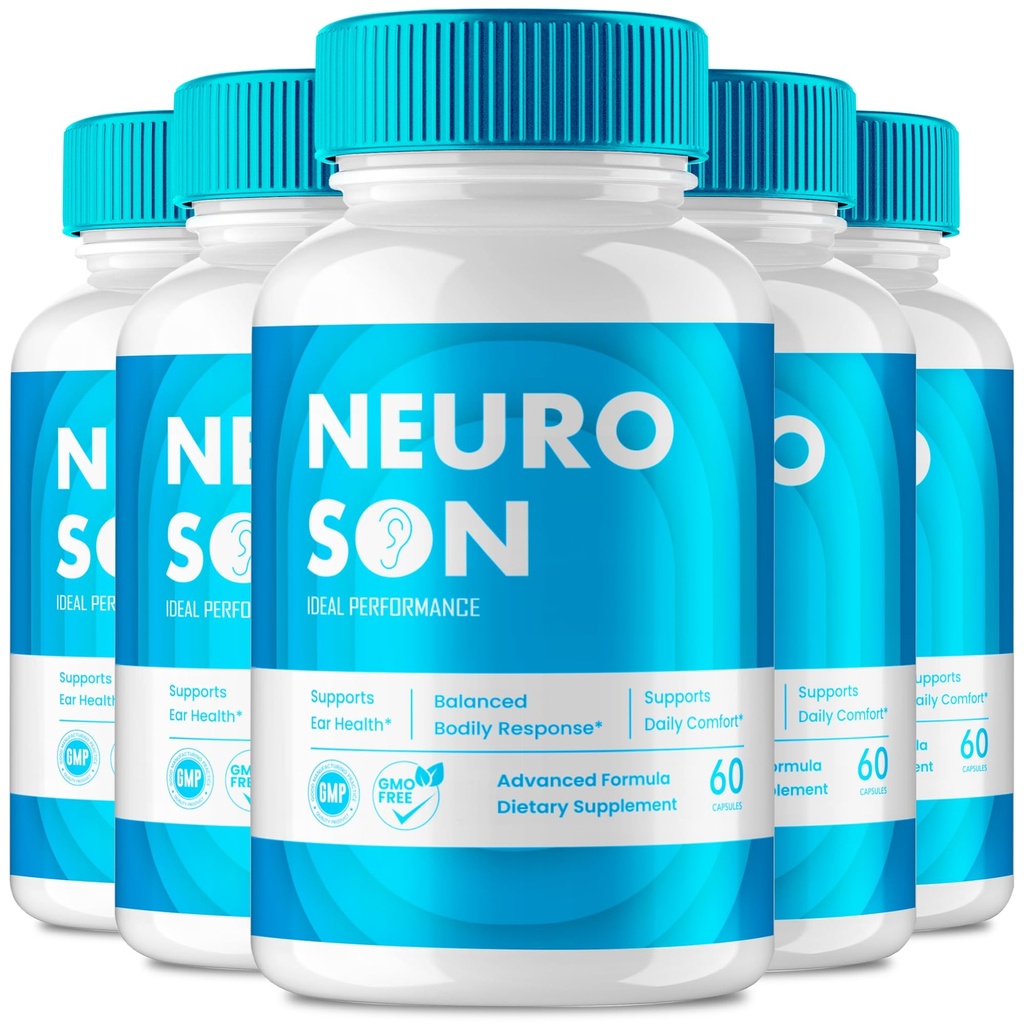 NeuroSon Capsules, Official NeuroSon Brain & Memory Supplement Pills, Advanced Nootropic Pills Brain Health Support, All Natural Neuro Son Cognitive Health & Function Reviews (5 Pack)