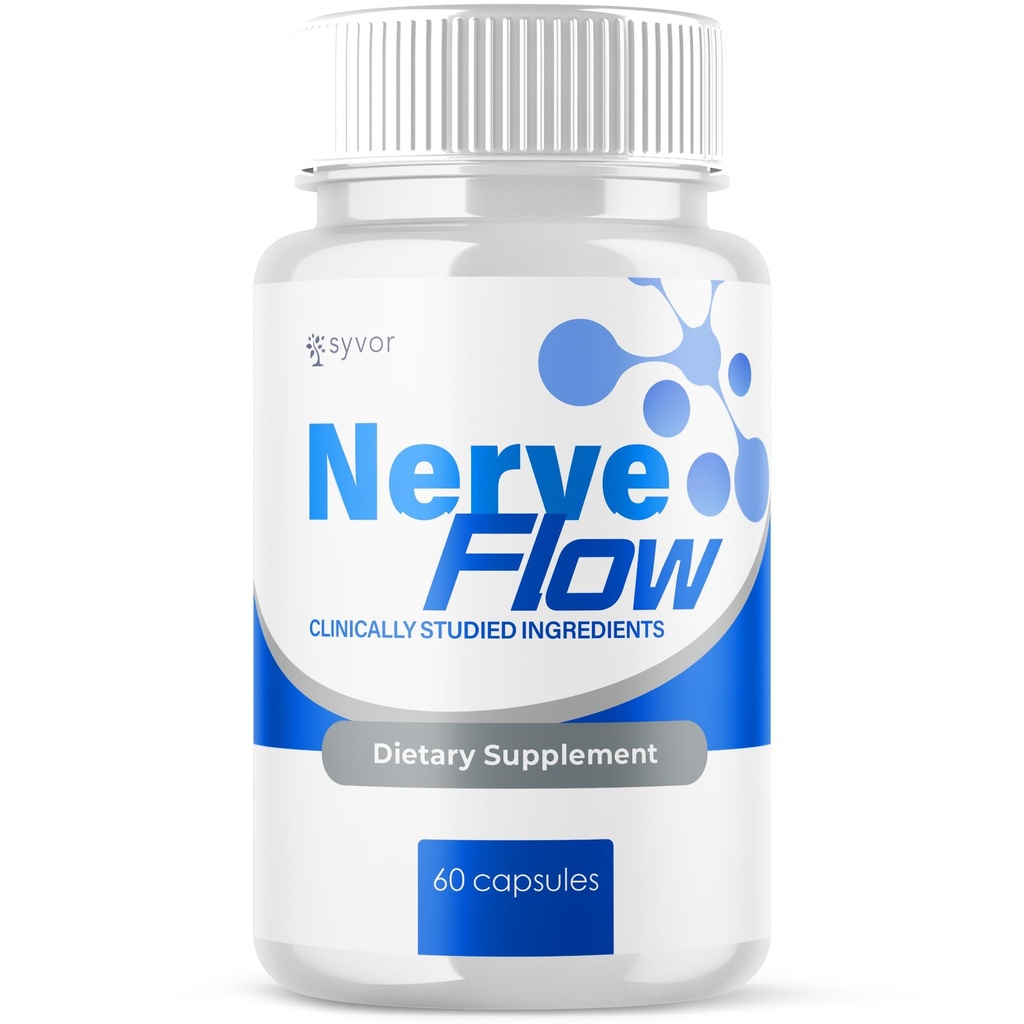 Nerve Flow Capsules, Official Nerve Flow Pills Made with All Natural Ingredients, Maximum Strength NerveFlow Sciatic Support Supplement with Advanced Formula Vitamins for Women & Men (60 Capsules)