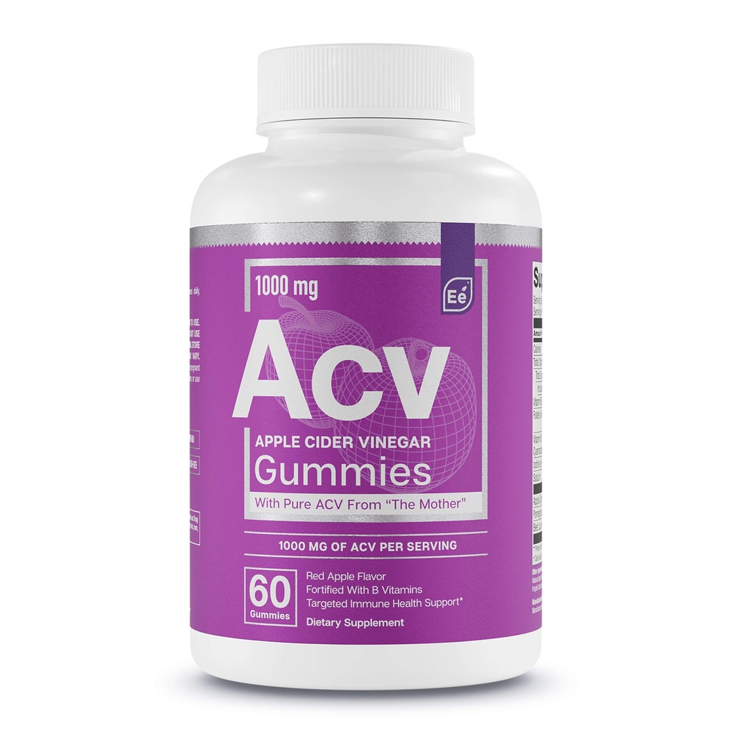 关键元素 苹果 苹果 苹果 葡萄酒 葡萄酒 来自母亲 - 自然来源, Vegan ACV 含叶酸和维生素 B6 和 B12 60 计数