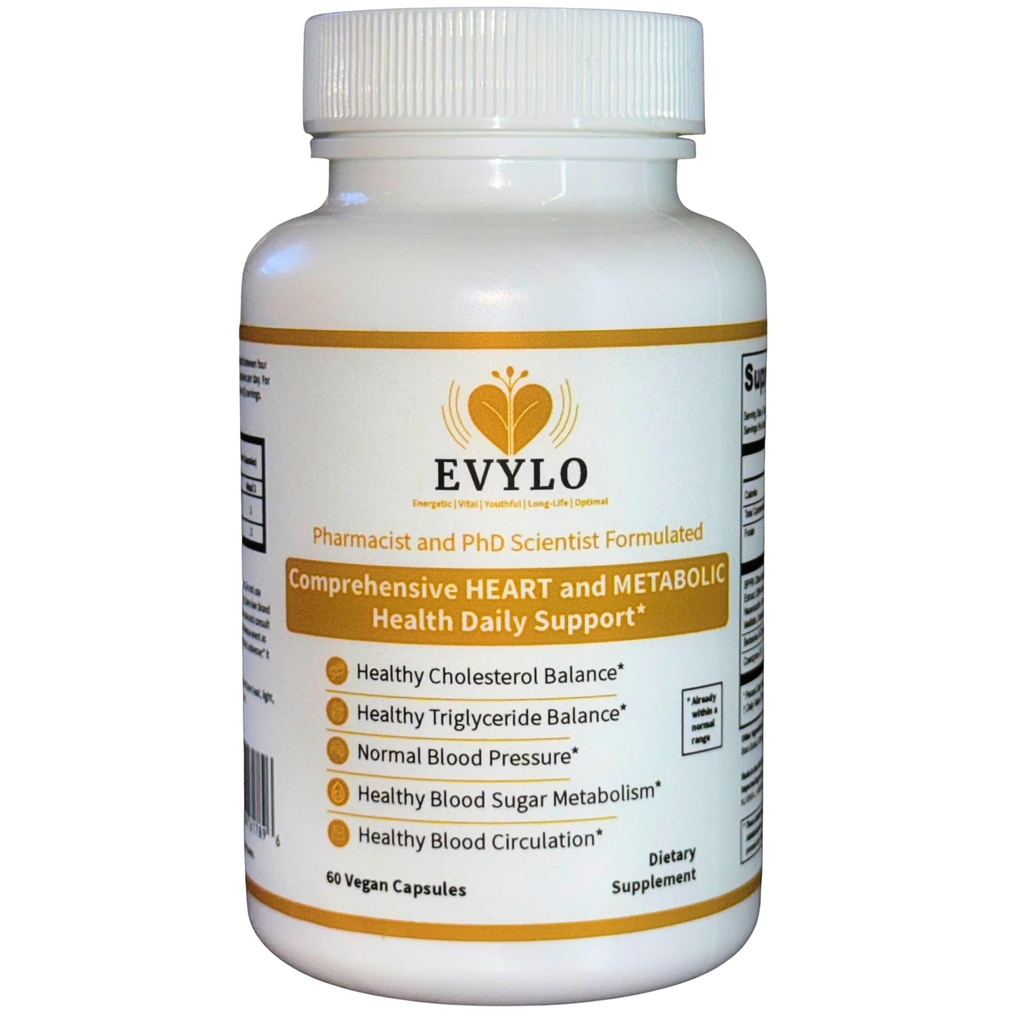 Heart Health Supplement | Berberine, Bergamot BPF®, CoQ10 & Folate | for Adults Seeking Support Across 2+ Areas of Heart Health | Triple Certified | Optimized Doses | 60 Vegan Capsules
