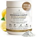 VITASEI Magnesium Total Care – 7 Types Magnesium Powder with Aspartate, Chloride, Citrate, Bisglycinate, Malate, Threonate, Taurate for Calm, Focus & Recovery – 10.58 oz (30 Servings)