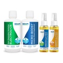 Beam 矿物 微波炉 湿润矿物 混合和电解 液体和Insta-Lytes 天然液体 电解 2oz和Happy-Lytes 氟化物 电解 雾喷 2oz