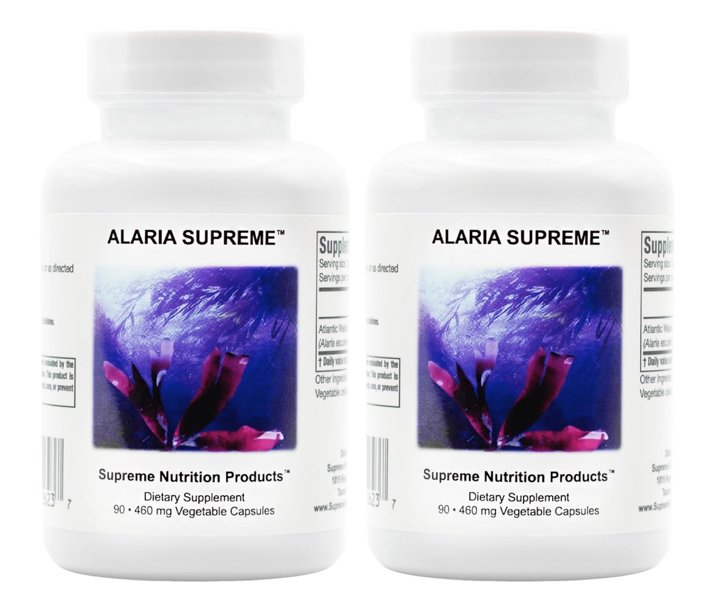 Supreme Nutrition Alaria Supreme, 90 Pure Atlantic Wakame Vegetarian Capsules (Pack of 2)