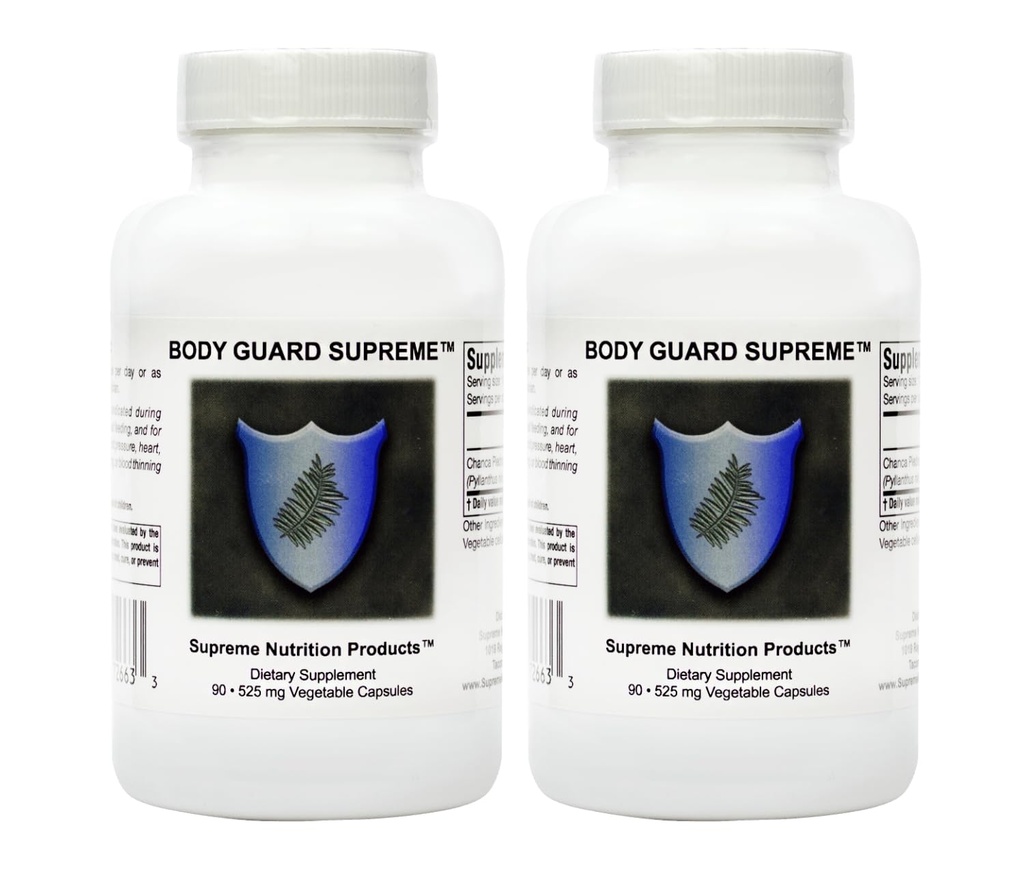 Supreme Nutrition Body Guard Supreme, 90 Pure Chanca Piedra Capsules (Pack of 2)