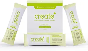 创建单一服务 单水合物粉末 – 5g Creapure Creatine – 重新定义强度,能量和回收 → 无糖, Vegan, N-GMO + 柠檬/ Lime + 30 packets