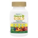 NaturesPlus 生命源金多维特敏 - 90 蔬菜卡普苏尔 - 含维生素D3,B12,K2 & 120以上 全食 - 血,骨和免疫支持 - Gluten Free - 10 services