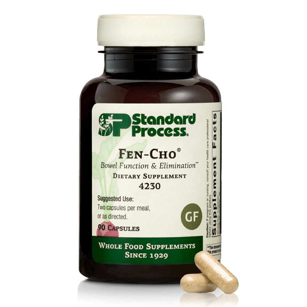 Fen-Cho标准流程 - 消化和古特健康补编 - Gluten-Free, Non-Dairy & Non-Soy - 90 Capsules(45架)