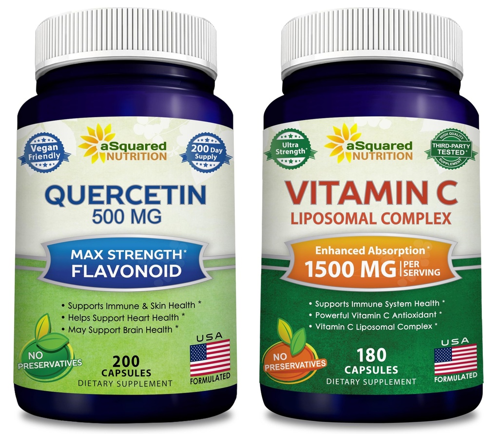 a. Quercetin 500mg和维生素C Liposomal综合体1 500mg -- -- 免疫支持的方程式营养包