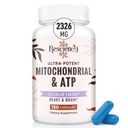 2326 MG Mitochondrial 配有ATP,维生素,CoQ10和PQQ,更有效的Than Creatine HMB和Nitric Oxide,能量,耐力,强力,恢复和肌肉,有机,120卡普尔