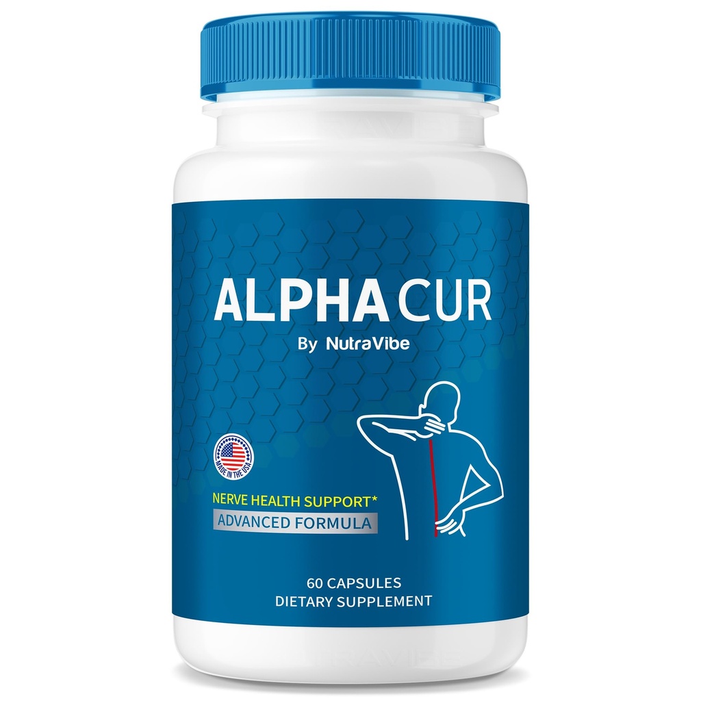 AlphaCur Capsules, Official Nutritional Support for Nerve Health, All Natural AlphaCur Pills for Healthy Nerves, Premium Alpha Cur Pastillas, Review (60 Capsules)
