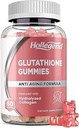减低Glutathione 500 mg Gummys, L-Glutathione 含可折叠化学补充物的皮肤护理、肝脏支持、抗氧化剂、免疫系统, 60 个计数