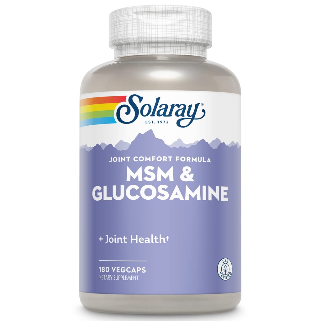 Sollaay MSM 和 Glucosamine Capsules, 180 个伯爵